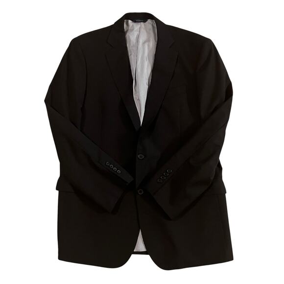 Brooks Brothers Explorer Blazer Jacket 44L Black Madison Fit Two Button Wool - Picture 4 of 13